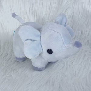 Bellzi Mini Phanti the Elephant Plush Stuffed Animal 4 1/2" Tall by 8" Long